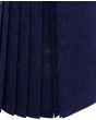 Navy Blue Wool Kilt close-up pleated view highlighting precise navy wool folds and smooth craftsmanship