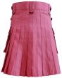 Pink Utility Deluxe Kilt, Pink color for Male
