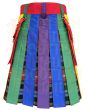 Premium Pride Rainbow Hybrid Kilt: Highland Kilt For Sale
