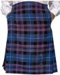 Pride of Scotland Tartan Kilt With Two Slash Pockets, Purple color for Male