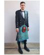 Prince Charlie Kilt Outfit With MacIntyre Ancient Tartan Kilt, Black color for Male