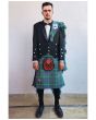 Prince Charlie Kilt Outfit With MacIntyre Ancient Tartan Kilt, Black color for Male