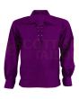 Purple Jacobite Ghillie Kilt Shirt, Purple color for Male