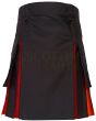 Rainbow Hybrid Kilt, Black color for Male
