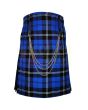 Ramsay Blue Modern Tartan Kilt With Two Slash Pockets