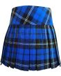 Ramsay Blue Modern Tartan Women Billi Kilt Mini Skirt - handmade tartan kilt