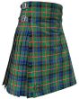 Reid Green Tartan Kilt Right Side Angle – Traditional Scottish Highland Kilt