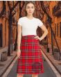 Royal Stewart Long Women Tartan Kilt, Red color for Male