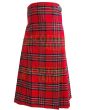 Royal Stewart Long Women Tartan Kilt, Red color for Male