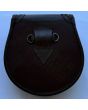 Dark Brown Leather Day Kilt Sporran
