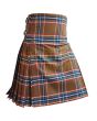 Spencer Plaid Tartan Kilt, Brown color for Male