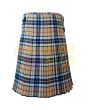 Thompson Camel Tartan Kilt, Khaki color for Male