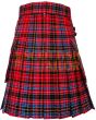 Traditional Aberdeen Tartan Utility Kilt, Navy Blue color for Male