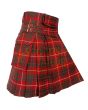 Traditional Bruce Modern Tartan Utility Kilt, Red color for Male