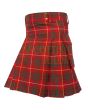 Traditional Bruce Modern Tartan Utility Kilt, Red color for Male