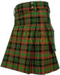 Traditional Clan Doyle Tartan Utility Kilt, Green color for Male