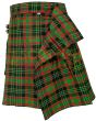 Traditional Clan Doyle Tartan Utility Kilt, Green color for Male