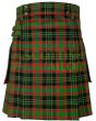 Traditional Clan Doyle Tartan Utility Kilt, Green color for Male