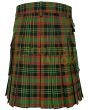 Traditional Clan Doyle Tartan Utility Kilt, Green color for Male