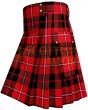 Traditional Cunningham Tartan Utility Kilt, Red color for Male