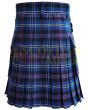 Traditional Heritage of Scotland Tartan Utility Kilt, Blue color for Male