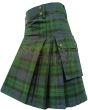 Traditional MacKay Modern Tartan Utility Kilt For Men, Green color for Male