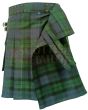 Traditional MacKay Modern Tartan Utility Kilt For Men, Green color for Male