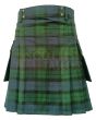 Traditional MacKay Modern Tartan Utility Kilt For Men, Green color for Male