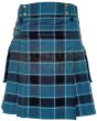 Traditional US Navy Tartan Utility Kilt, Navy Blue color for Male