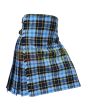 US Air Force Tartan Kilt, Blue color for Male