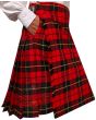 Wallace Tartan Kilt With Two Slash Pockets, Red color for Male
