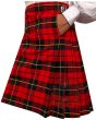 Wallace Tartan Kilt With Two Slash Pockets, Red color for Male