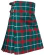 Welsh tartan kilt side buckle detail 8 yard acrylic wool kilt