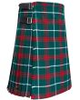 Welsh National Tartan Kilt Buckle Side View – Genuine Leather Straps with Rust Free Buckles