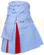 White Rainbow Hybrid Fashion Kilts For Men Scottish Handmade Kilt For Sale