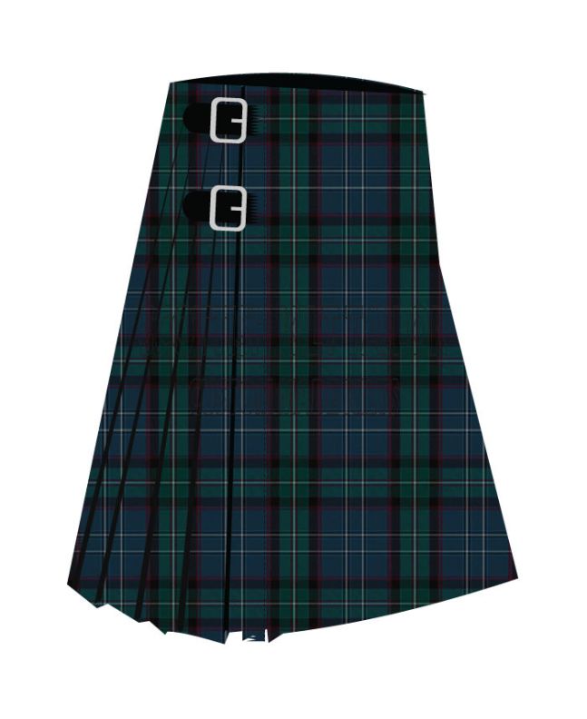 Aberfeldy Premium Tartan Kilt, Blue color for Male