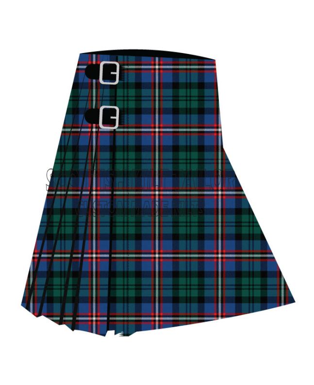 Arndt Premium Tartan Kilt, Green color for Male