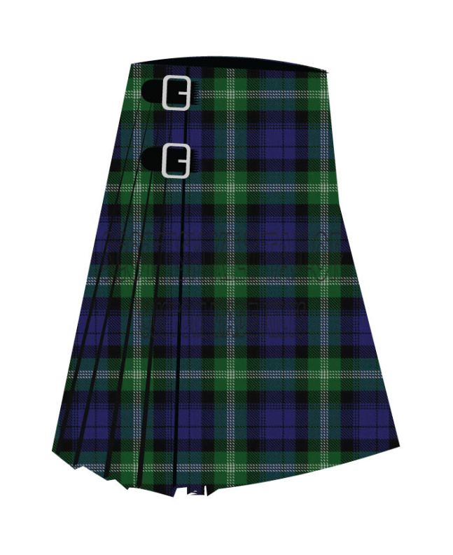 Baillie of Polkemmet Premium Tartan Kilt, Blue color for Male
