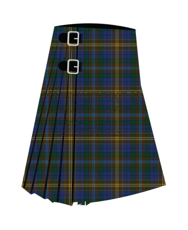 Balmaha Premium Tartan Kilt, Blue color for Male