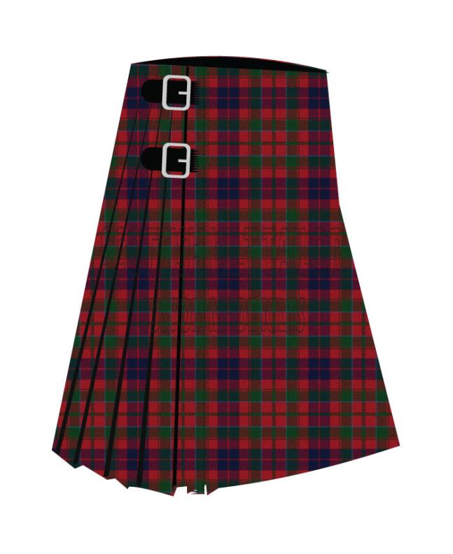 Baronage Premium Tartan Kilt, Red color for Male