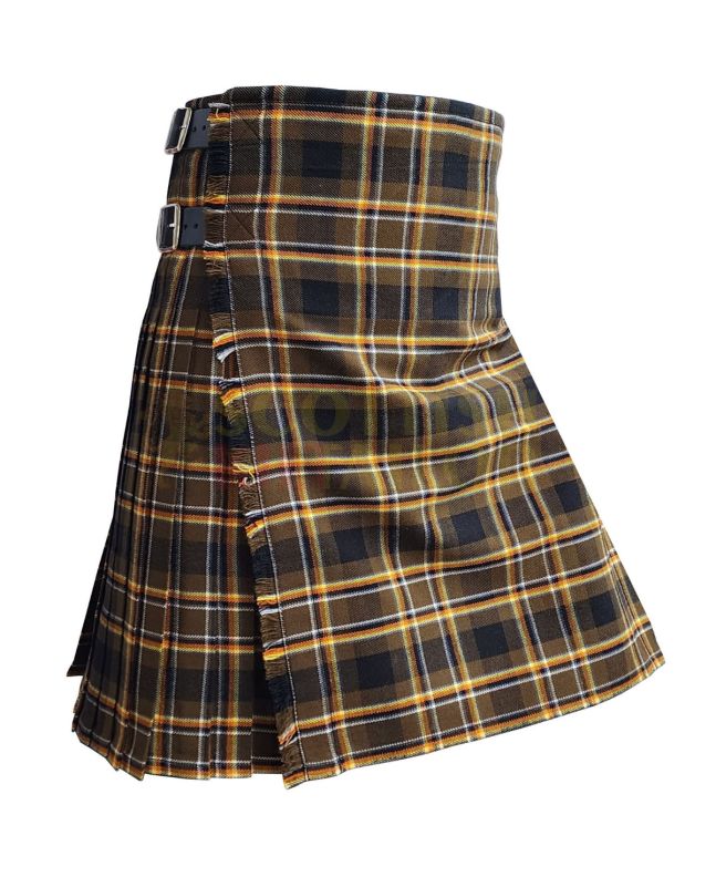 Bear Pride Tartan Kilt, Brown color for Male