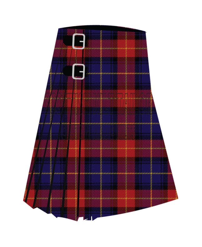 Biffy Clyro Premium Tartan Kilt, Red color for Male