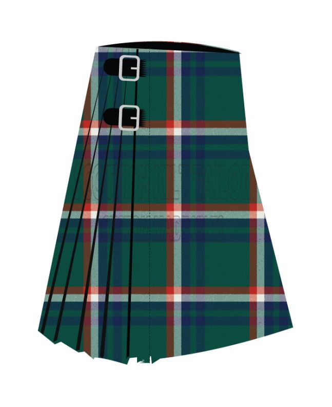 Blackrock Premium Tartan Kilt, Green color for Male
