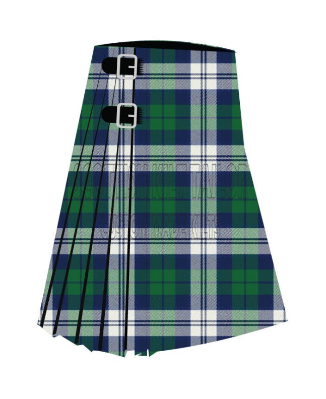 Blue Boy The Premium Tartan Kilt, Green color for Male