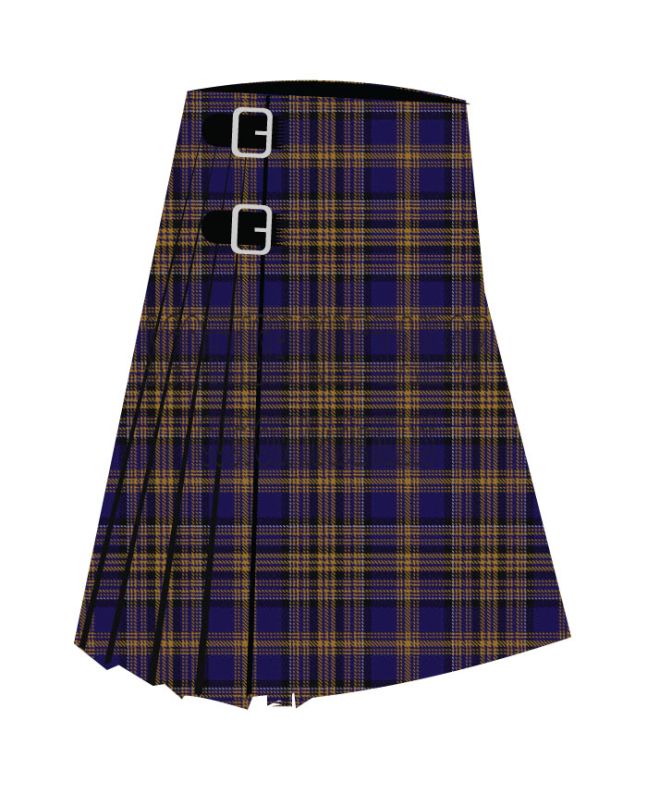 Blue Matheson Hunting Premium Tartan Kilt, Blue color for Male