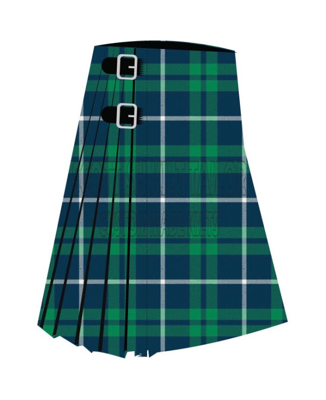 Blue Meadow Premium Tartan Kilt, Blue color for Male