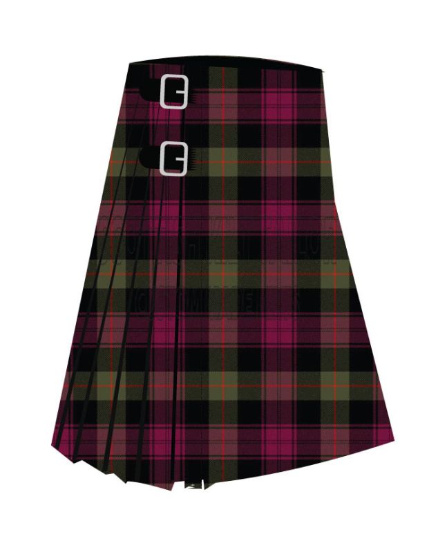 Booth Premium Tartan Kilt, Pink color for Male