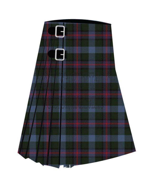 Breon Premium Tartan Kilt, Black color for Male