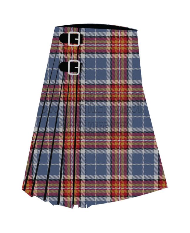 Brunnbauer Premium Tartan Kilt, Blue color for Male