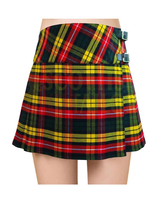 Buchanan Modern Tartan Women Billie Kilt Mini Skirt